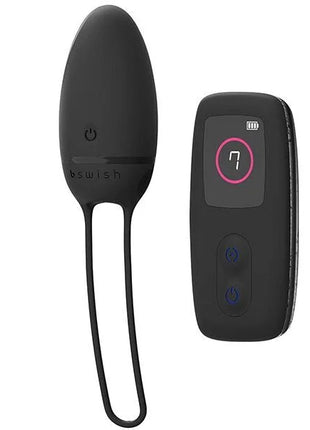 Schwarzer b swish bnaaughty premium unleashed eivibrator mit schlaufenhandgriff und fernbedienung mit beleuchteten tasten