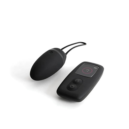 Blacker silikon ei-förmiger vibrator mit schlaufenkordel und passender fernbedienung von b swish bnaaughty premium unleashed schwarz