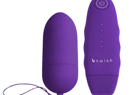 Violettes b swish bnaaughty unleashed vibrierendes ei mit kabelloser fernbedienung aus silikon