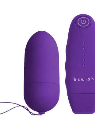 Violettes b swish bnaaughty unleashed vibrierendes ei mit kabelloser fernbedienung aus silikon