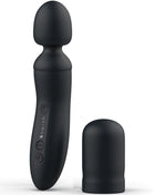 Schwarzer bswish bthrilled vibrator stab aus silikon mit drei steuerknöpfen und passender schutzhülle