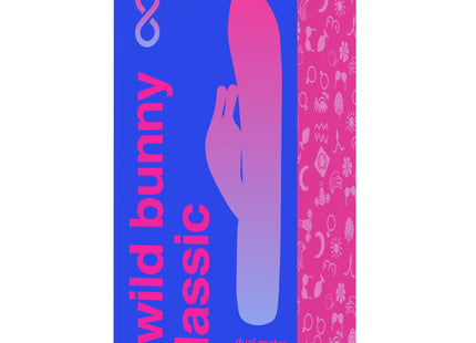 B swish bwild bunny klassischer vibrierender dualmotor vibrator aus silikon in pink bis lila gradient