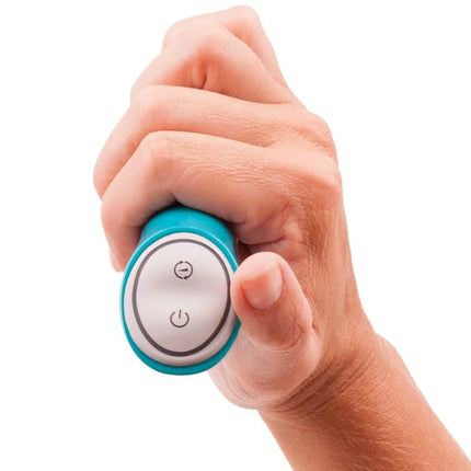 Teal und weiße ovale handvibrator mit zwei kreisförmigen tasten b swish bwild deluxe bunny rabbit vibrator jade