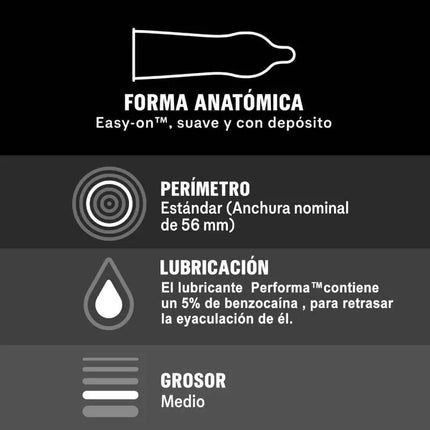 DUREX - VERLÄNGERTES VERGNÜGEN VERZÖGERT 12 EINHEITEN - Kondome