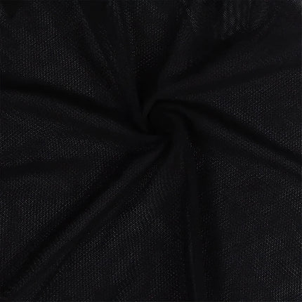 Babydoll aus Spitze & Tüll mit Blumendetails in Schwarz - Babydoll