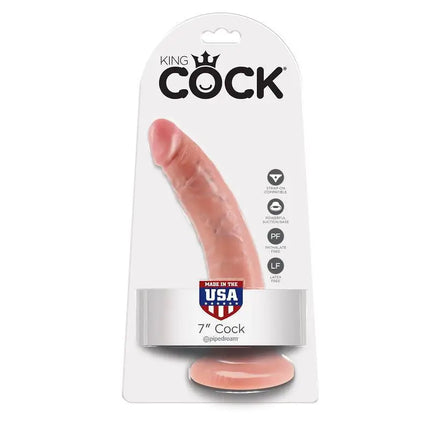 KING COCK - 7 DILDO - 17.8 CM - Dildo mit Saugnapf