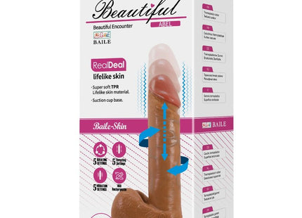 Brauner realistischer dildo 21 cm mulatte mit lebensnaher hauttextur saugfußbasis und ergonomischem design
