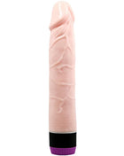 Baile adour club realistischer vibrator 21,5 cm rosa silikon mit strukturierter oberfläche und schwarz-lila basis