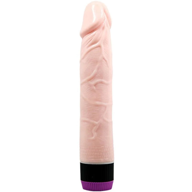 Baile adour club realistischer vibrator 21,5 cm rosa silikon mit strukturierter oberfläche und schwarz-lila basis