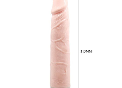 Baile adour club realistischer vibrator 21,5 cm pink silikon mit strukturierten rillen und schwarz-lila basis