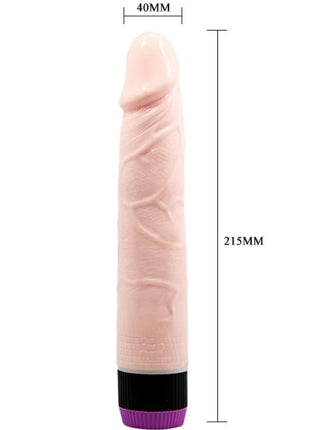 Baile adour club realistischer vibrator 21,5 cm pink silikon mit strukturierten rillen und schwarz-lila basis