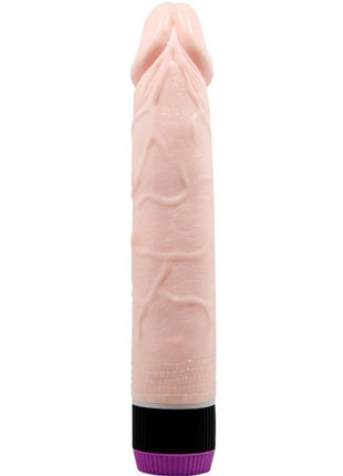 Pink silikon vibrator mit strukturierter oberfläche und schwarz-lila basis von baile adour club realistischer vibrator 21 5 cm