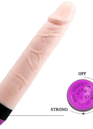 Rosa silikon vibrator mit verstellbarem geschwindigkeitsregler und lila schwarzer basis 21,5 cm lang