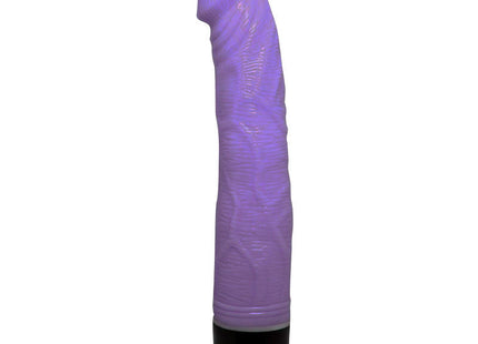 Baile adour club realistischer vibrator 23 cm flieder aus silikon mit strukturierter oberfläche und schwarzer basis