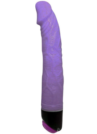 Baile adour club realistischer vibrator 23 cm flieder aus silikon mit strukturierter oberfläche und schwarzer basis