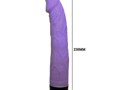 Baile adour club realistischer vibrator 23 cm flieder aus silikon mit strukturierter oberfläche und schwarzer basis