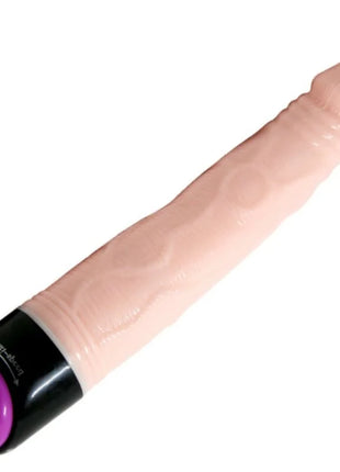 Pinkfarbener silikonvibrator baile adour club 23 cm mit lila und schwarzem steuerknopf am griff