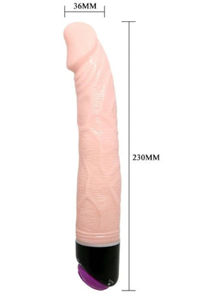 Pink silikon dildo mit strukturierter oberfläche schwarzer basis und lila spitze baile adour club realistischer vibrator 23 cm natürlich