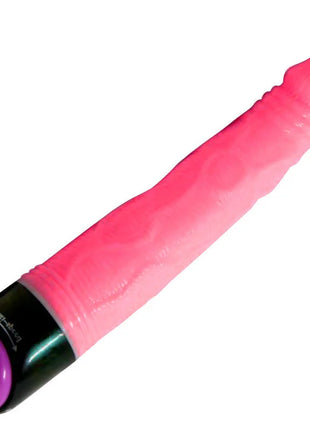 Rosa silikon vibrator mit schwarzem und lila fuß mit eingraviertem ein aus schalter, baile adour club realistischer vibrator 23 cm