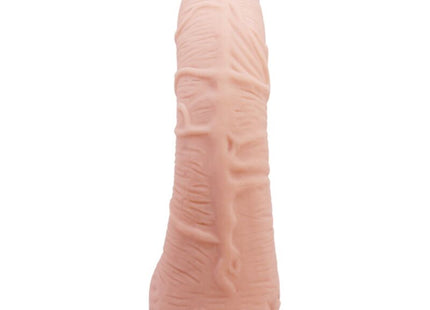 Pink silikon dildo mit texturierter oberfläche und basis 27 cm baile alex realistischer hautdildo