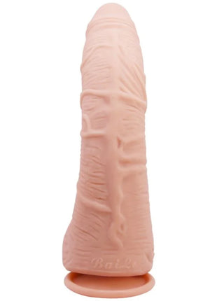Pink silikon dildo mit texturierter oberfläche und basis 27 cm baile alex realistischer hautdildo