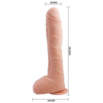Pink silikon realistischer männlicher genitalmodell 28,2 cm hoch 50 mm breit baile alex realistischer hautdildo 27 cm