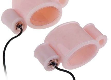 Pink silikon ohrhörerabdeckungen mit schwarzen kabeln für baile alfred penisvibratorabdeckungen mit steuerung