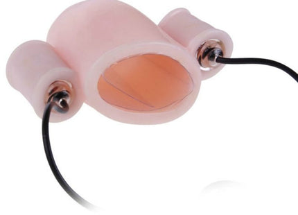 Pink silikon fingergriff mit metallischen verbindern und schwarzem kabel für baile alfred penisvibratorabdeckungen mit steuerung