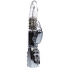 Baile amour raketen transparenter rotator 26.5 cm klarer plastik und chrom fertiger kaninchen vibrator mit strukturierter grifffläche