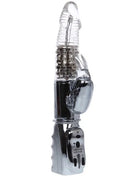 Baile amour raketen transparenter rotator 26.5 cm klarer plastik und chrom fertiger kaninchen vibrator mit strukturierter grifffläche