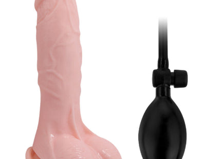 Pink silikon aufblasbarer realistischer dildo mit schwarzer pumpe und saugnapf 15 cm von BAILE