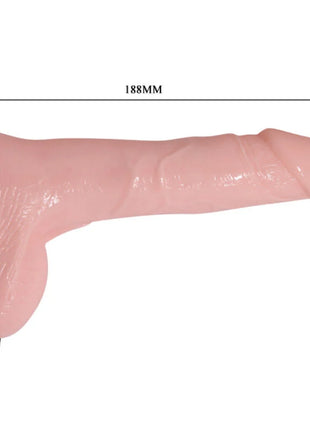 Pink silikon dildo mit strukturierter oberfläche und saugnapf mit kabel 15 cm von BAILE