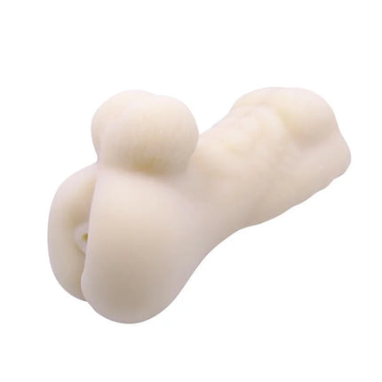 Creamfarbener silikon knochenförmiger minimasturbator von baile mit glatter struktur für männer