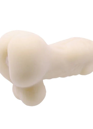 Cremefarbener, glatter silikon-minimasturbator von baile in knochenform für männer