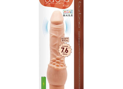 Baile barbara realistischer vibrator 19,5 cm haut pink silikon mit texturierter griff und mehrfachvibrationsfunktion