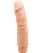 Peachfarbener silikon dildo mit strukturierter oberfläche und geripptem boden im baile barbara realistischer vibrator 20 cm