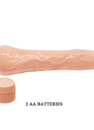 Pinkfarbener silikonvibrator baile barbara realistischer vibrator 25 cm mit strukturierter oberfläche und abnehmbarem deckel
