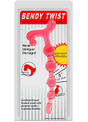 Baile pink biegbarer twist rote analperlenstab mit angenehmen knoten und flexiblem, biegbarem design