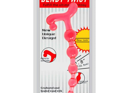 Baile pink biegbarer twist rote analperlenstab mit angenehmen knoten und flexiblem, biegbarem design