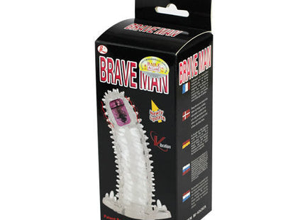 Weißes plastikspielzeug mit pinken und schwarzen akzenten marke brave man produkt baile brave ii man sensorverlängerung