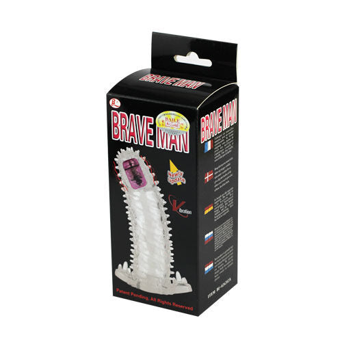 Weißes plastikspielzeug mit pinken und schwarzen akzenten marke brave man produkt baile brave ii man sensorverlängerung
