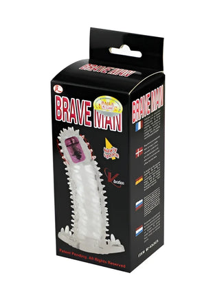 Weißes plastikspielzeug mit pinken und schwarzen akzenten marke brave man produkt baile brave ii man sensorverlängerung