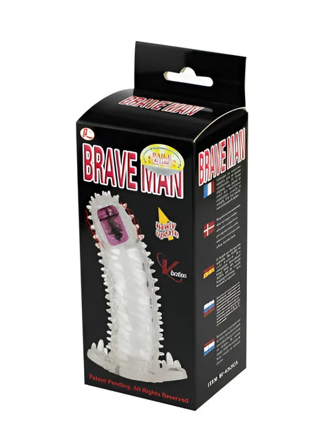 Weißes plastikspielzeug mit pinken und schwarzen akzenten marke brave man produkt baile brave ii man sensorverlängerung