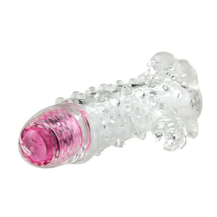 Baile brave iii man senserverlangerung transparentes silikonspielzeug mit rosa durchsichtigem kopf und strukturierter oberfläche