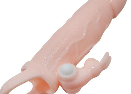 Pink silikon cockring mit integriertem vibrator und befestigtem ring aus demprodukt baile brave man penisabdeckung