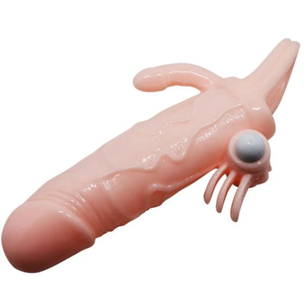 Pink silikon-tintenfisch-vibrator mit weißem auge und tentakeln für klitoris- und analstimulation von BAILE