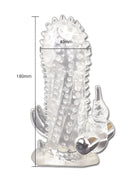 Transparenter silikon kaktusförmiger vibrator mit strukturierter oberfläche und metallbasis von baile brave man rabbit