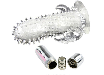 Klarer transparenter silikon adult toy mit strukturierter oberfläche und elefantenförmigem saugnapf am fuß des baile brave man rabbit vibrator penisververlängerung