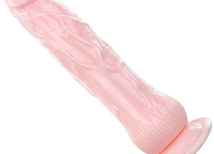 Pink silikon dildo von baile mit strukturierter oberfläche und rundem boden für squirtingfunktion