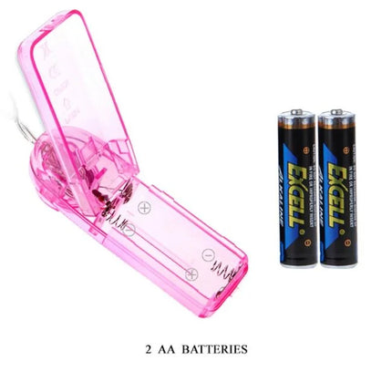 Pink transparenter plastikbatteriehalter mit zwei aa batterien für baile brunnenvibratordildo mit squirfunktion